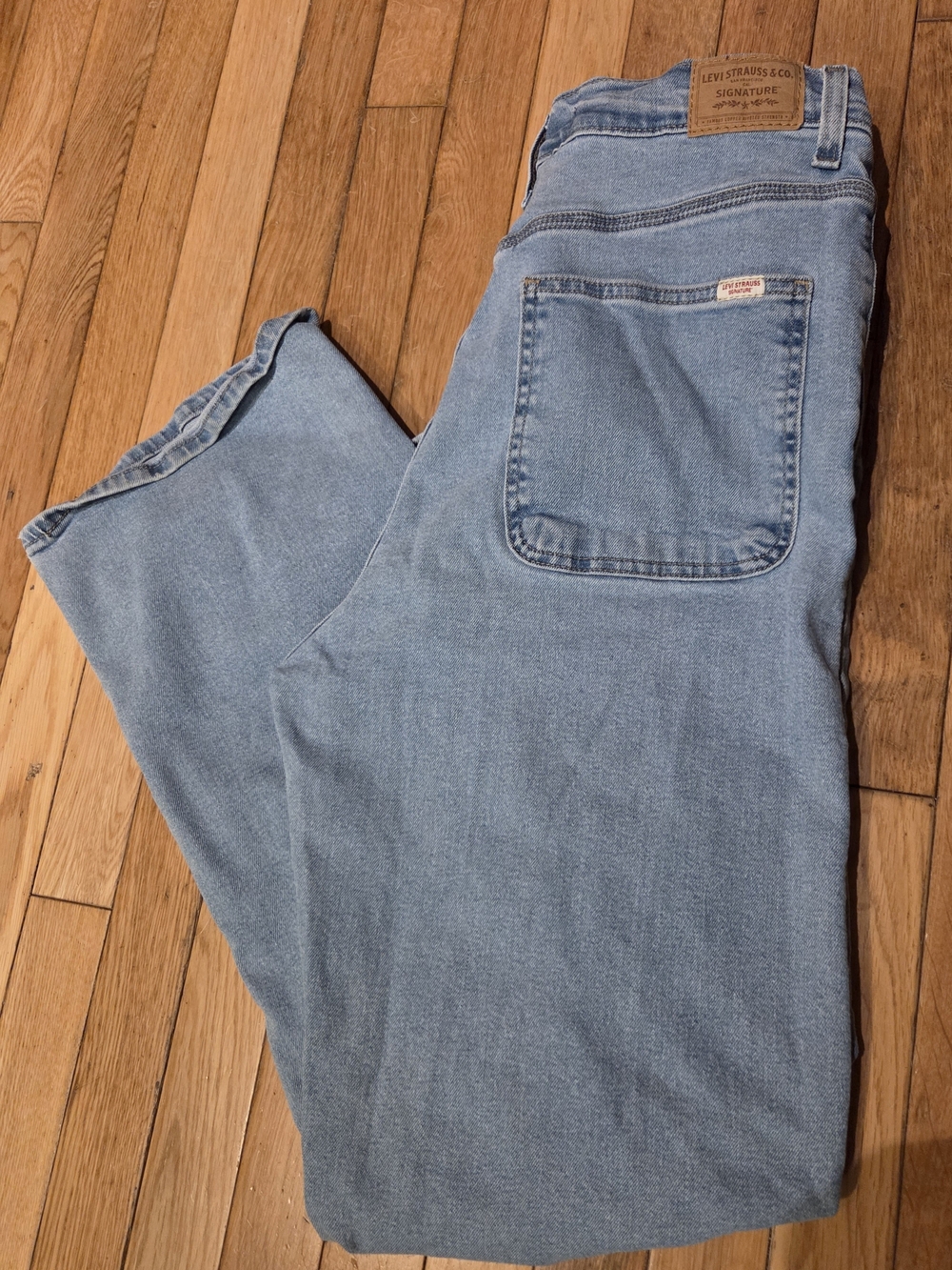 Levi's Light Blue High-Rise Straight Jeans